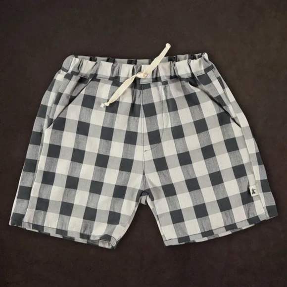 PETIT INDI • Bermuda Pant Shorts Vintage Black Ivory Made In Barcelona - Picture 5 of 5